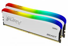 Фото - Kingston представила белую память FURY Beast DDR4 RGB Special Edition