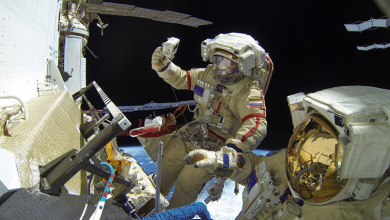 Фото - Рекордный выход в открытый космос с борта МКС попал на селфи